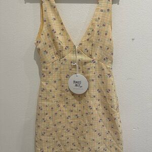 Princess Polly Mustard Floral Dress